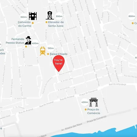 Baixa-chiado Getaway * ליסבון
